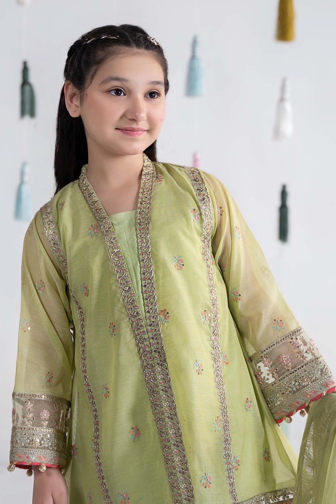 Maria B | 3 Piece Embroidered Paper Cotton Suit | MKS-EA24-04 - House Of Hania
