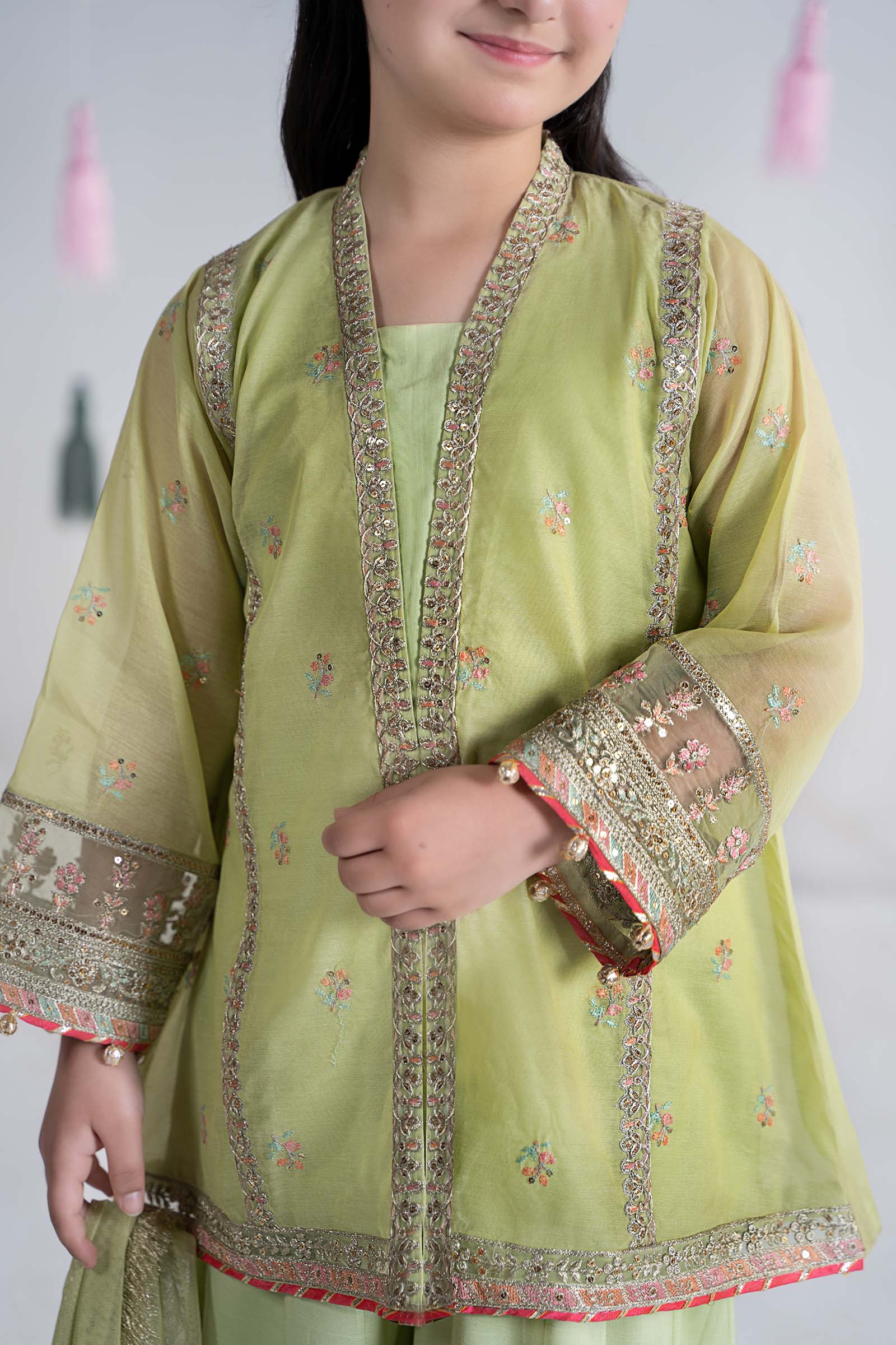 Maria B | 3 Piece Embroidered Paper Cotton Suit | MKS-EA24-04 - House Of Hania