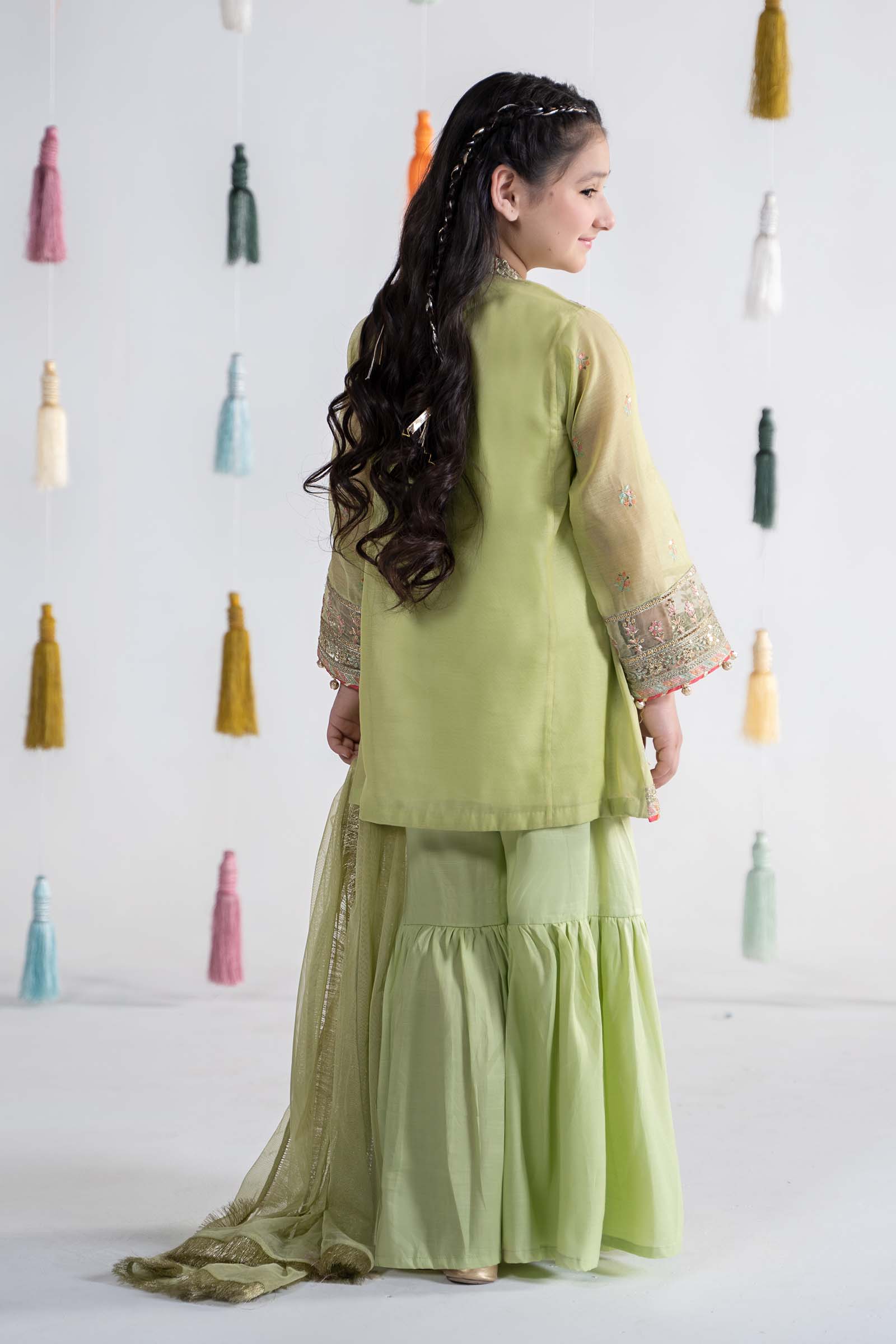 Maria B | 3 Piece Embroidered Paper Cotton Suit | MKS-EA24-04 - House Of Hania
