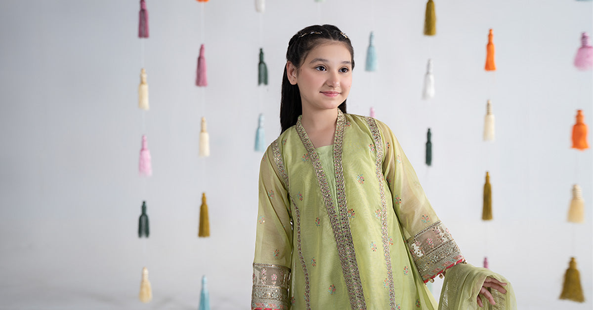 Maria B | 3 Piece Embroidered Paper Cotton Suit | MKS-EA24-04 - House Of Hania