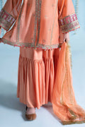 Maria B | 3 Piece Embroidered Paper Cotton Suit | MKS-EA24-04 - House Of Hania