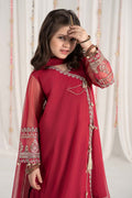 Maria B | 3 Piece Embroidered Polyester Net Suit | MKS-EF25-43 - House Of Hania