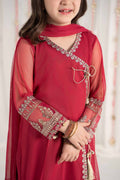 Maria B | 3 Piece Embroidered Polyester Net Suit | MKS-EF25-43 - House Of Hania