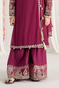 Maria B | 3 Piece Embroidered Polyester Net Suit | MKS-EF25-43 - House Of Hania