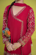 Maria B | 3 Piece Embroidered Raw Silk Suit | MKS-EF24-31 - House Of Hania
