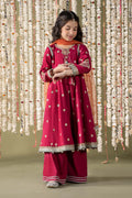 Maria B | 3 Piece Embroidered Raw Silk Suit | MKS-EF25-07 - House Of Hania