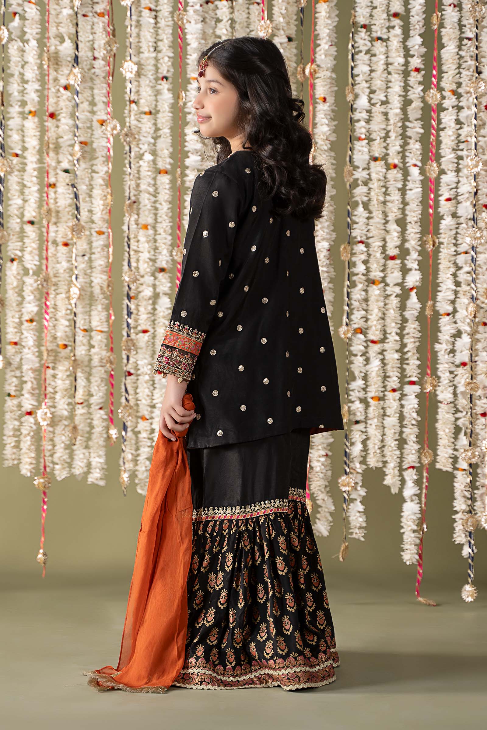 Maria B | 3 Piece Embroidered Raw Silk Suit | MKS-EF25-25 - House Of Hania