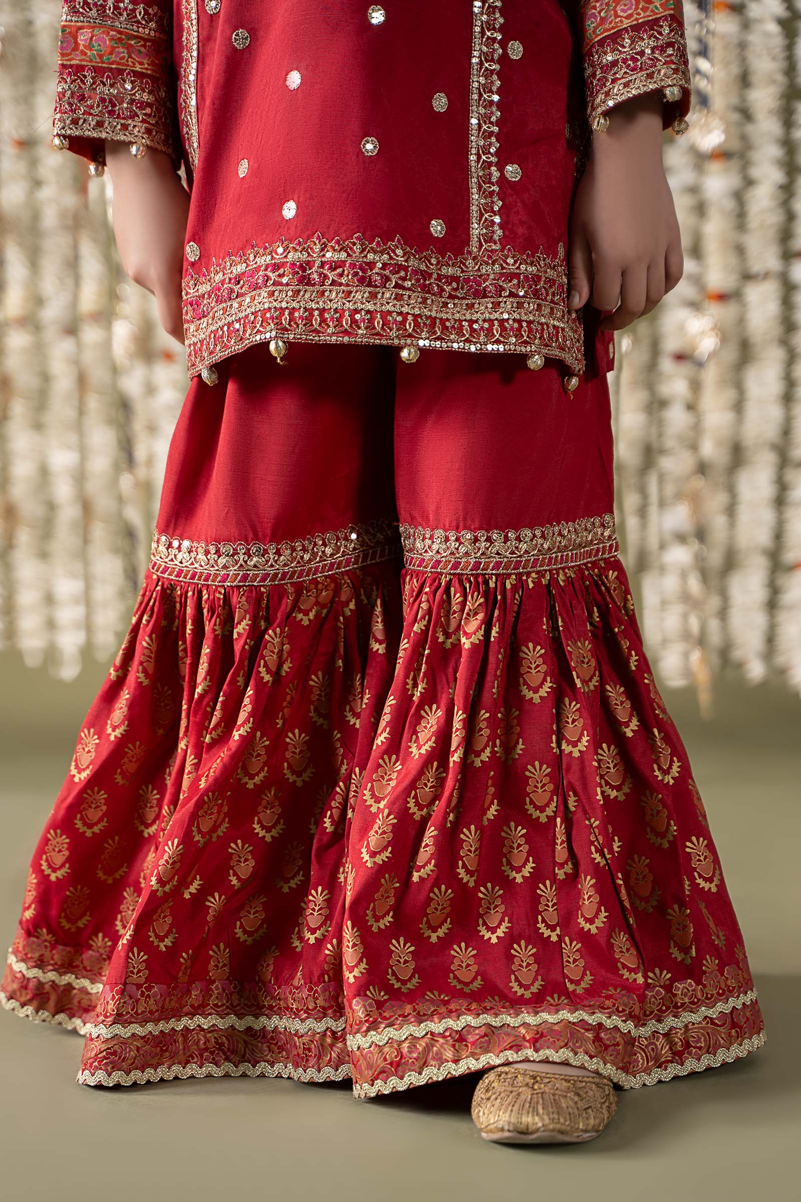 Maria B | 3 Piece Embroidered Raw Silk Suit | MKS-EF25-25 - House Of Hania