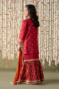 Maria B | 3 Piece Embroidered Raw Silk Suit | MKS-EF25-25 - House Of Hania