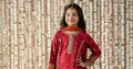 Maria B | 3 Piece Embroidered Raw Silk Suit | MKS-EF25-25 - House Of Hania
