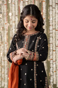 Maria B | 3 Piece Embroidered Raw Silk Suit | MKS-EF25-25 - House Of Hania