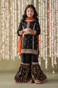 Maria B | 3 Piece Embroidered Raw Silk Suit | MKS-EF25-25 - House Of Hania