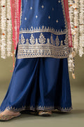 Maria B | 3 Piece Embroidered Raw Silk Suit | MKS-EF25-27 - House Of Hania