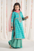 Maria B | 3 Piece Embroidered Raw Silk Suit | MKS-EF25-30 - House Of Hania