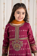 Maria B | 3 Piece Embroidered Raw Silk Suit | MKS-EF25-30 - House Of Hania