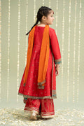 Maria B | 3 Piece Embroidered Raw Silk Suit | MKS-W24-02 - House Of Hania