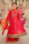Maria B | 3 Piece Embroidered Raw Silk Suit | MKS-W24-02 - House Of Hania