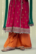 Maria B | 3 Piece Embroidered Raw Silk Suit | MKS-W24-10 - House Of Hania