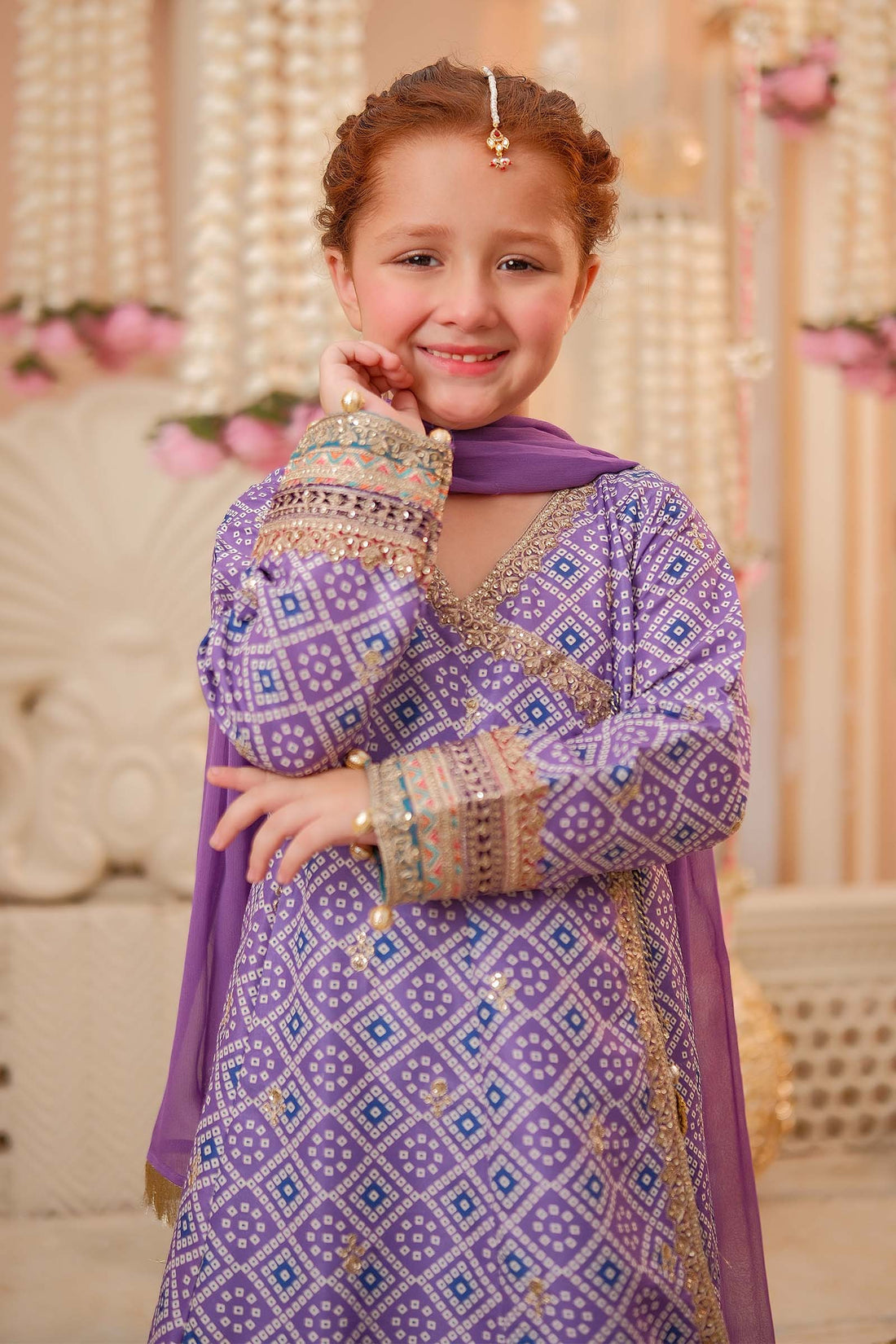 Maria B | 3 Piece Embroidered Raw Silk Suit | MKS-W24-20 - House Of Hania