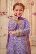 Maria B | 3 Piece Embroidered Raw Silk Suit | MKS-W24-20 - House Of Hania