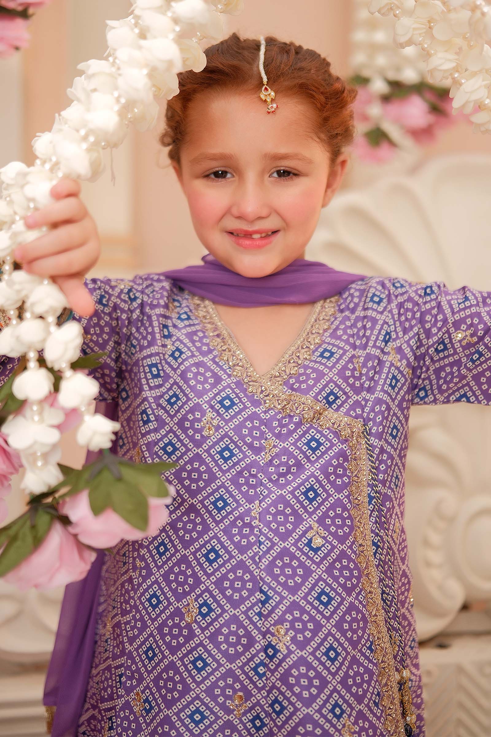 Maria B | 3 Piece Embroidered Raw Silk Suit | MKS-W24-20 - House Of Hania