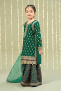 Maria B | 3 Piece Embroidered Raw Silk Suit | MKS-W24-28 - House Of Hania