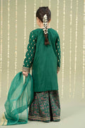 Maria B | 3 Piece Embroidered Raw Silk Suit | MKS-W24-28 - House Of Hania