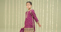 Maria B | 3 Piece Embroidered Raw Silk Suit | MKS-W24-28 - House Of Hania