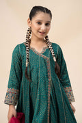 Maria B | 3 Piece Embroidered Raw Silk Suit | MKS-W24-29 - House Of Hania