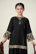 Maria B | 3 Piece Embroidered Raw Silk Suit | MKS-W24-31 - House Of Hania