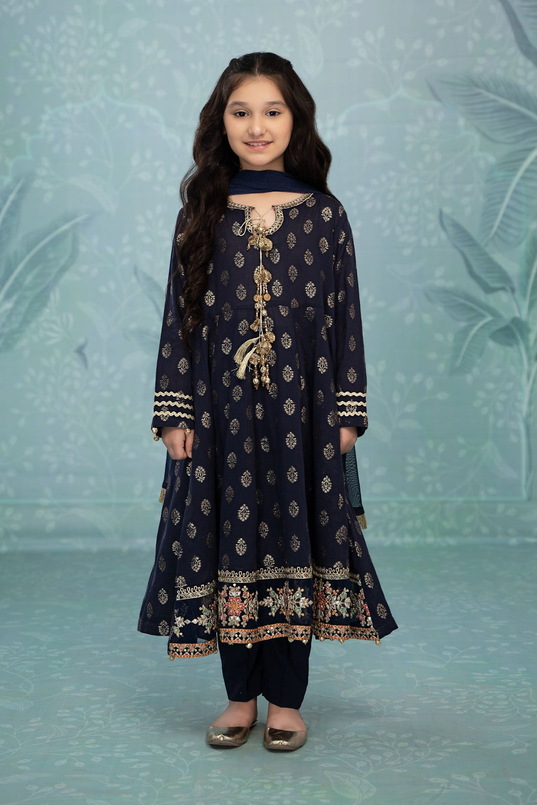 Maria B | 3 Piece Embroidered Suit | MKD-EF23-31R1 - House Of Hania