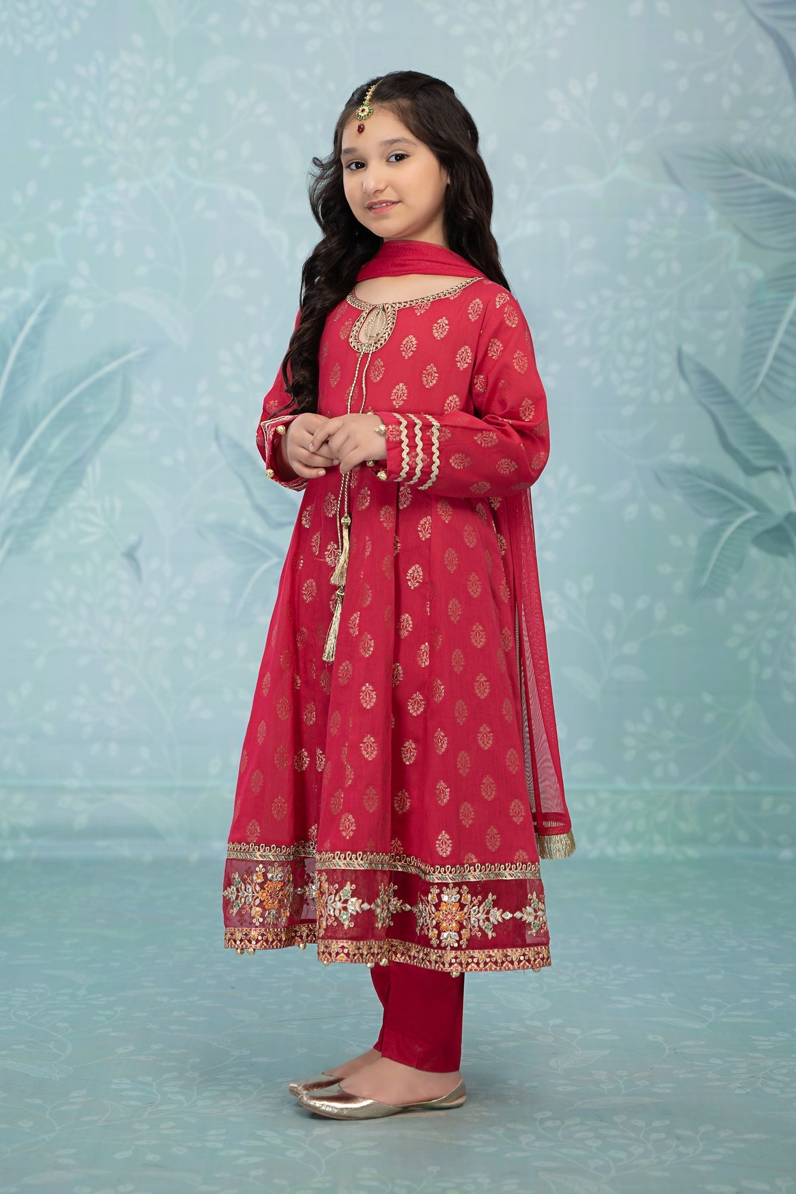 Maria B | 3 Piece Embroidered Suit | MKD-EF23-31R1 - House Of Hania