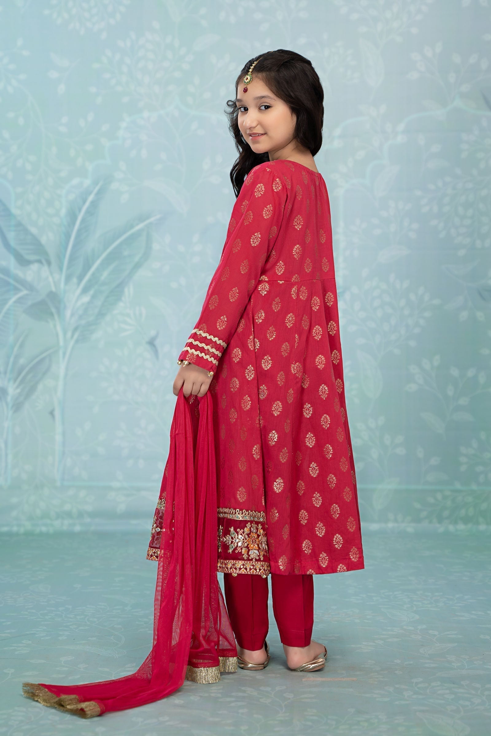 Maria B | 3 Piece Embroidered Suit | MKD-EF23-31R1 - House Of Hania