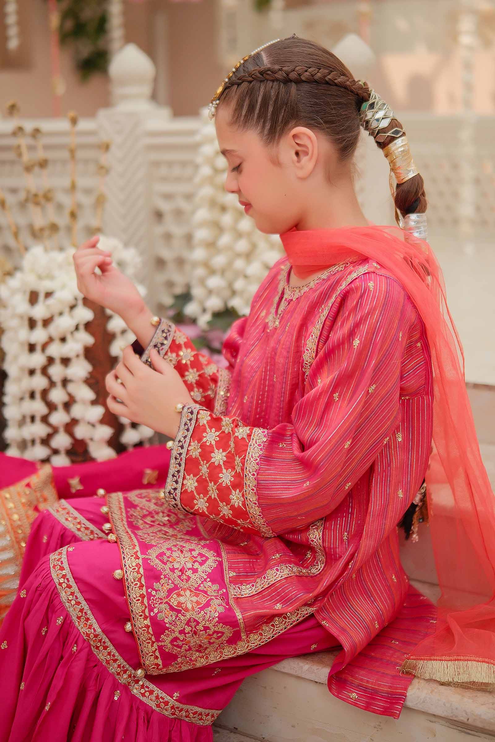 Maria B | 3 Piece Embroidered Suit | MKD-W24-11 - House Of Hania