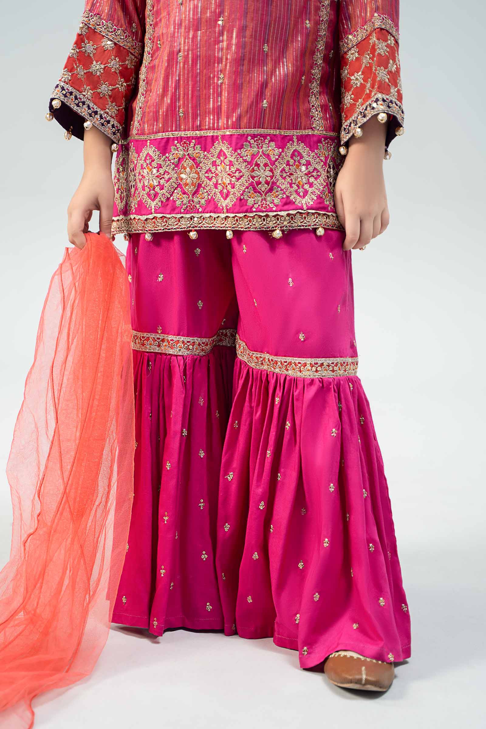 Maria B | 3 Piece Embroidered Suit | MKD-W24-11 - House Of Hania