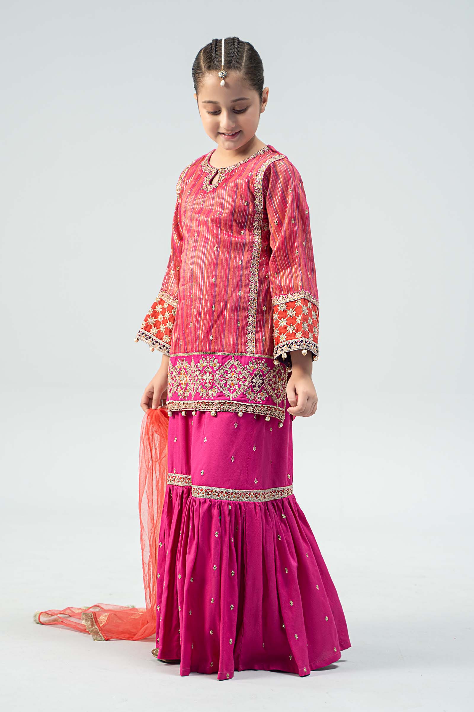 Maria B | 3 Piece Embroidered Suit | MKD-W24-11 - House Of Hania