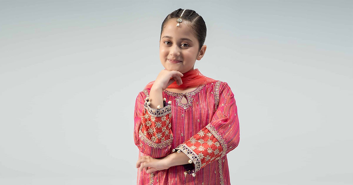 Maria B | 3 Piece Embroidered Suit | MKD-W24-11 - House Of Hania