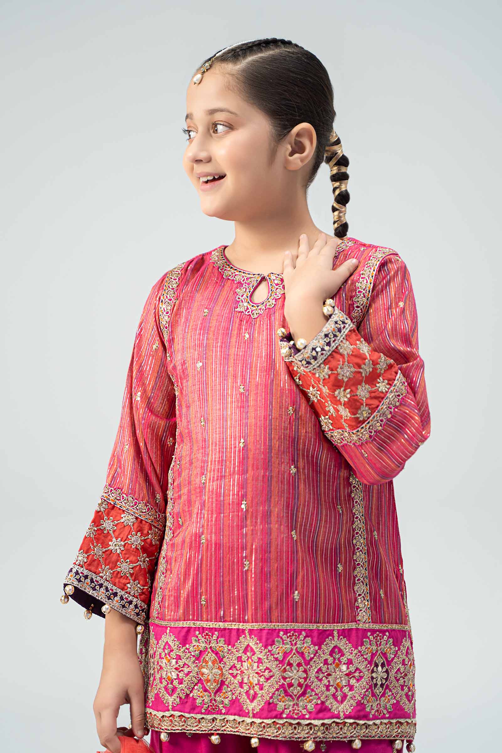 Maria B | 3 Piece Embroidered Suit | MKD-W24-11 - House Of Hania