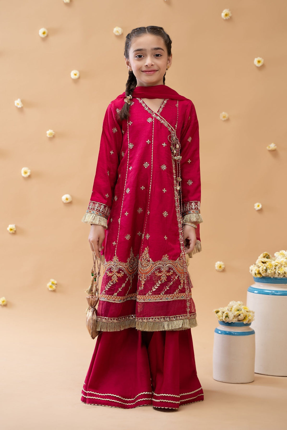 Maria B | 3 Piece Embroidered Suit | MKS-EA23-01R1 - House Of Hania