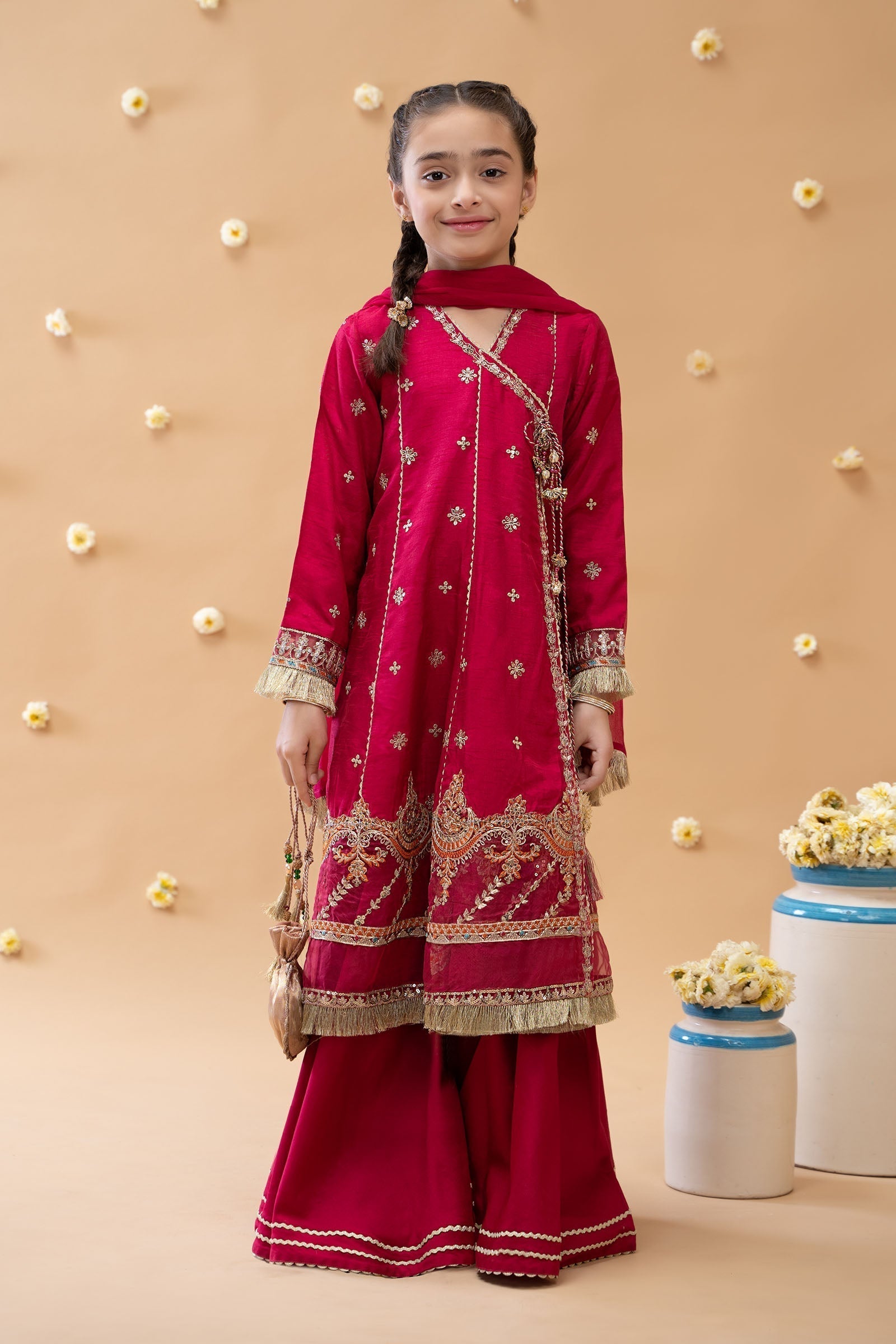 Maria B | 3 Piece Embroidered Suit | MKS-EA23-01R1 - House Of Hania