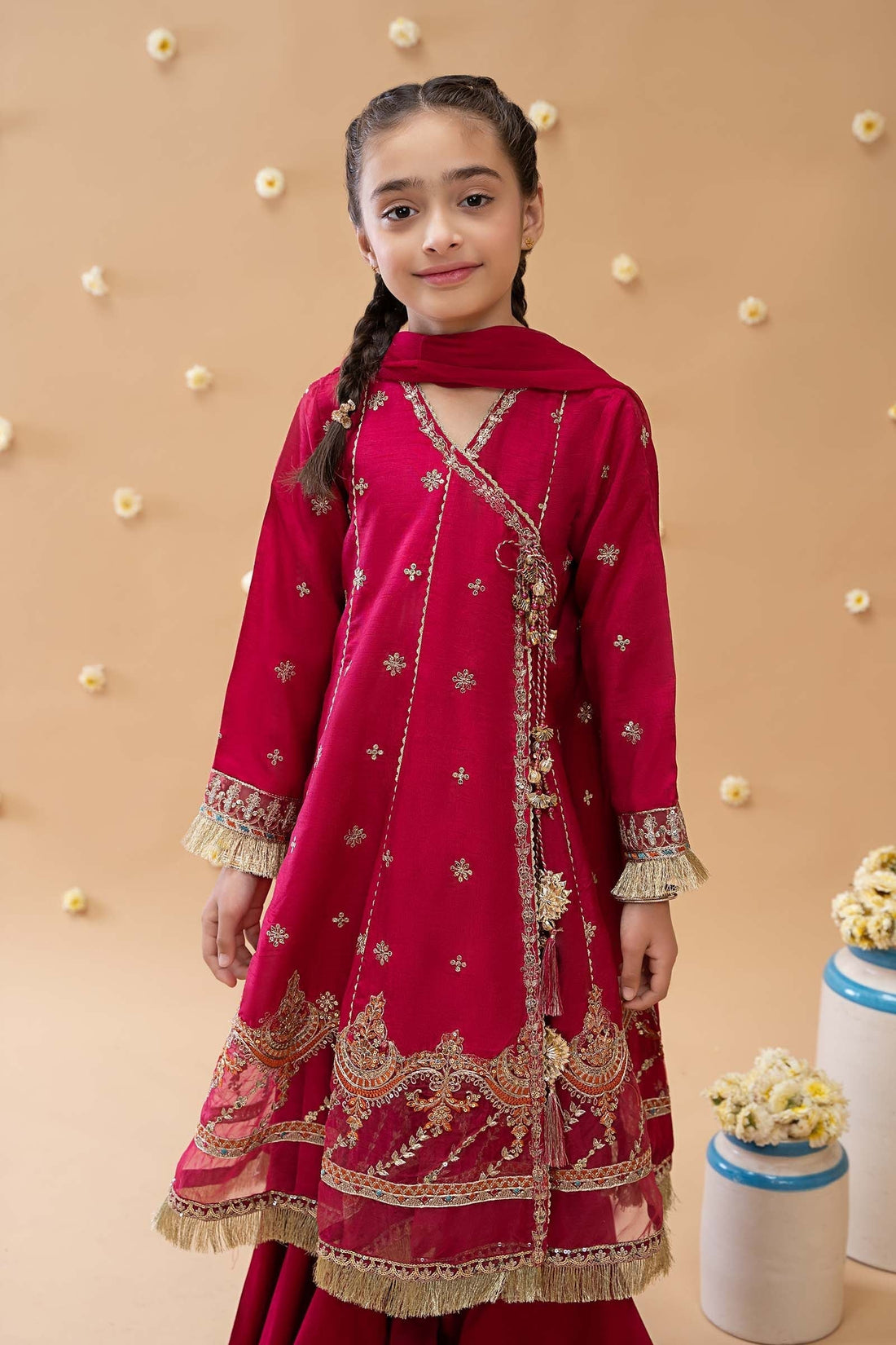 Maria B | 3 Piece Embroidered Suit | MKS-EA23-01R1 - House Of Hania