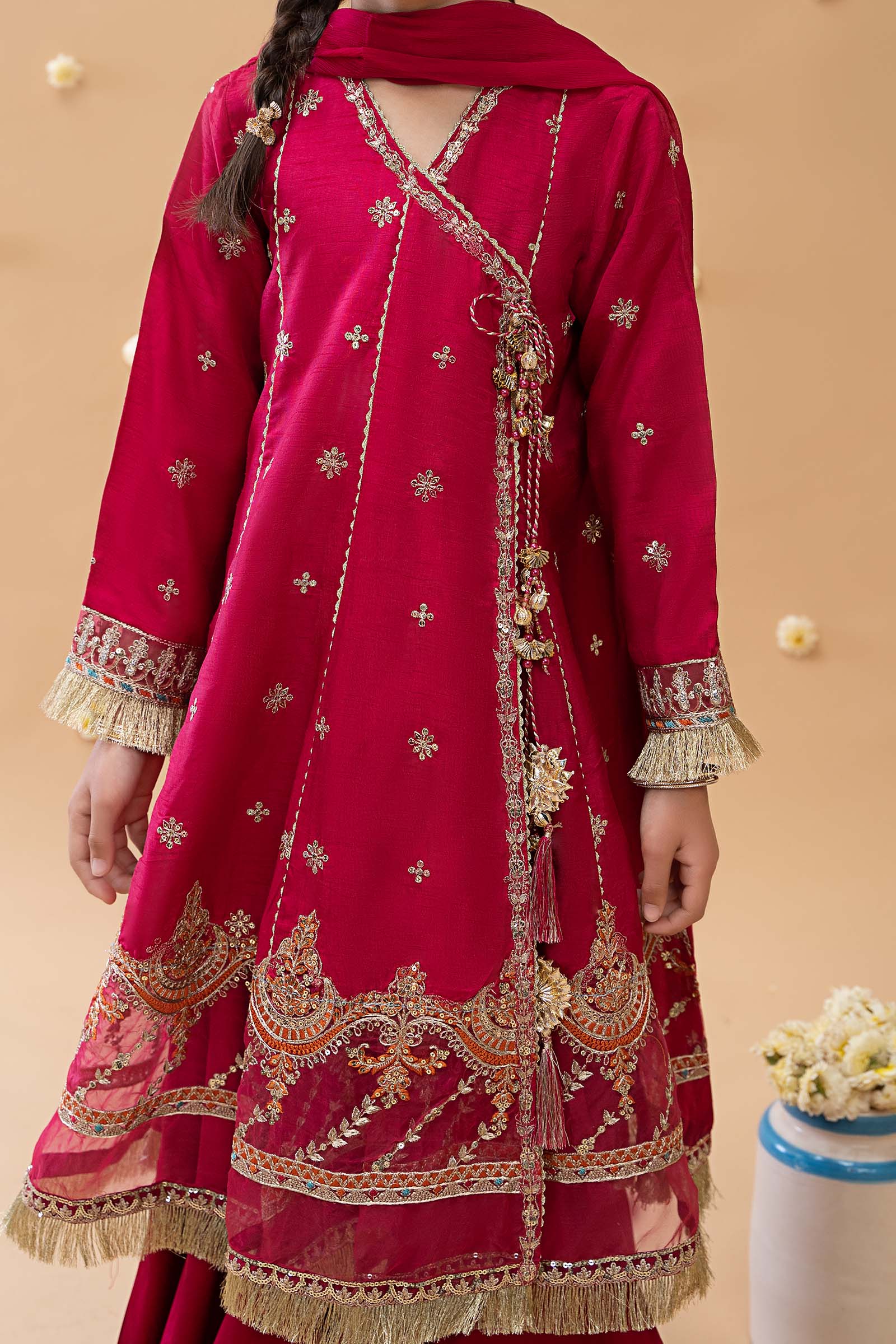Maria B | 3 Piece Embroidered Suit | MKS-EA23-01R1 - House Of Hania