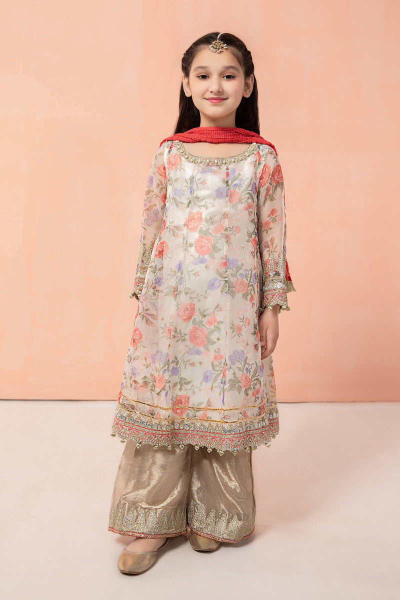Maria B | 3 Piece Embroidered Suit | MKS-EF22-19R1 - House Of Hania
