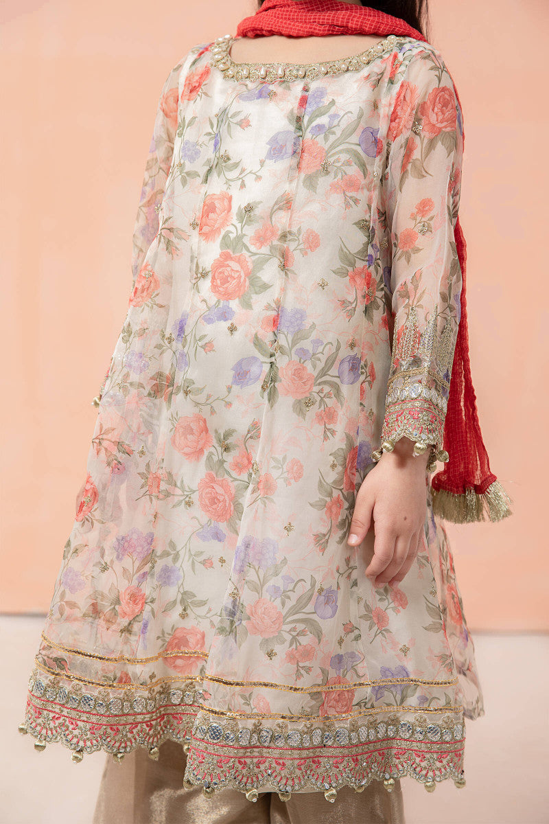 Maria B | 3 Piece Embroidered Suit | MKS-EF22-19R1 - House Of Hania