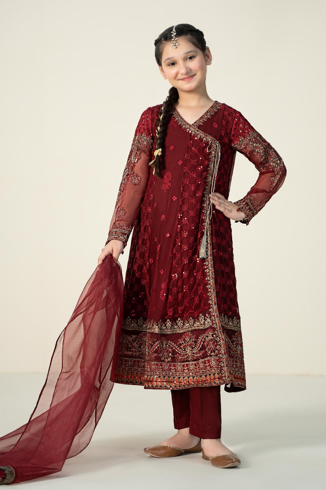 Maria B | 3 Piece Embroidered Suit | MKS-EF23-32R1 - House Of Hania