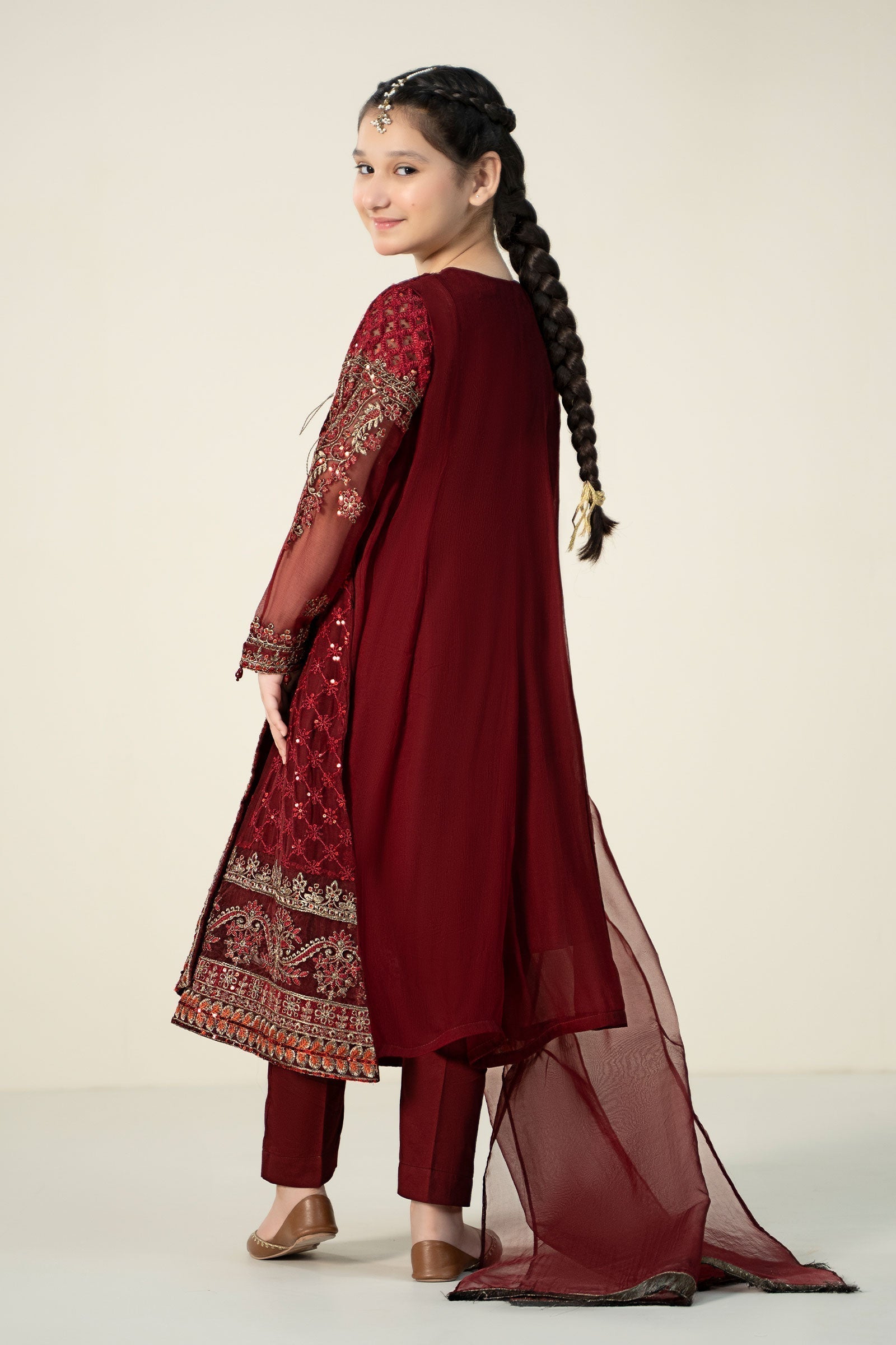 Maria B | 3 Piece Embroidered Suit | MKS-EF23-32R1 - House Of Hania