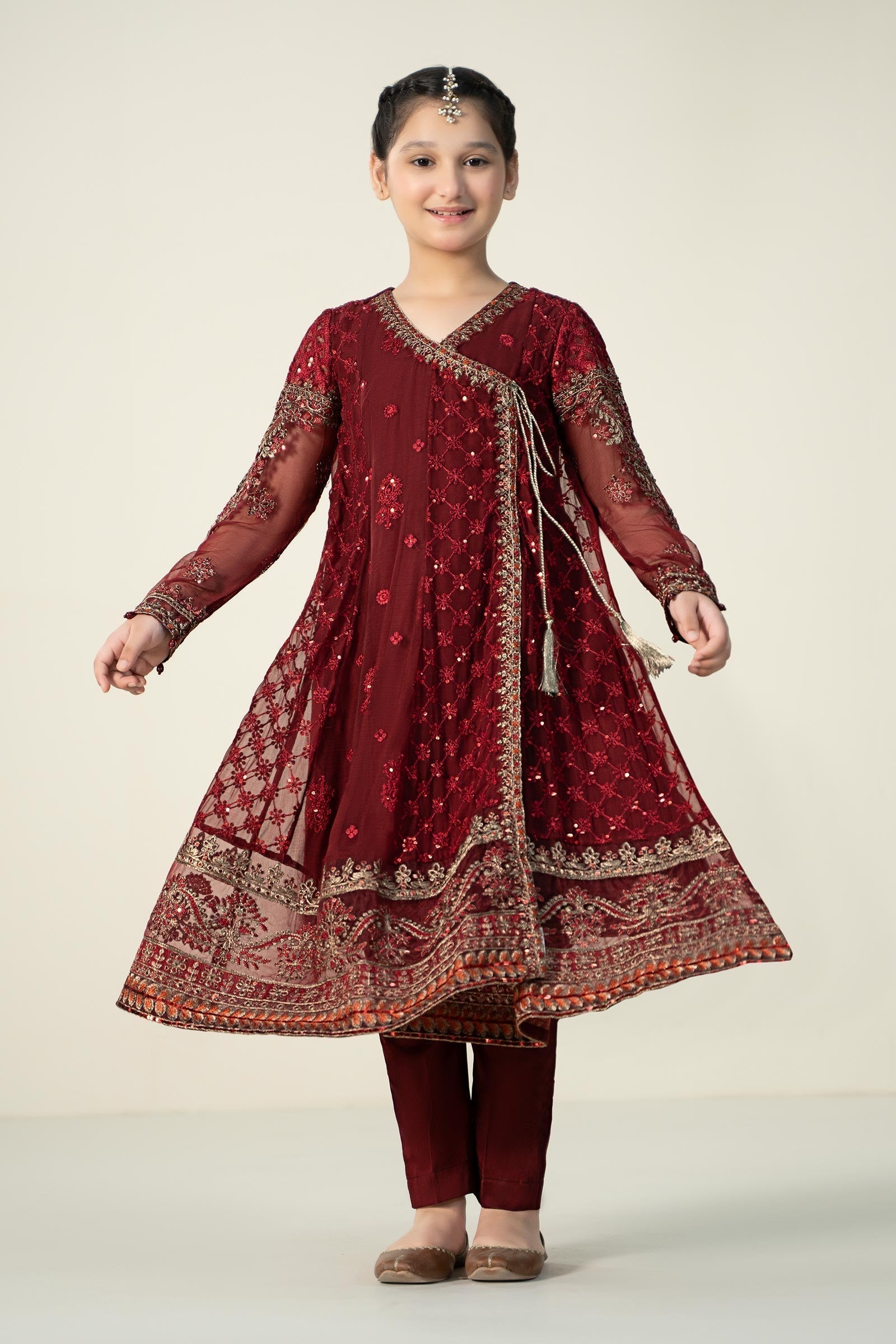 Maria B | 3 Piece Embroidered Suit | MKS-EF23-32R1 - House Of Hania