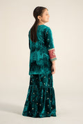 Maria B | 3 Piece Embroidered Velvet Suit | MKS-W24-16 - House Of Hania