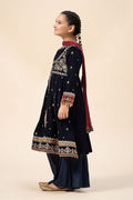 Maria B | 3 Piece Embroidered Velvet Suit | MKS-W24-17 - House Of Hania
