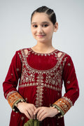 Maria B | 3 Piece Embroidered Velvet Suit | MKS-W24-17 - House Of Hania